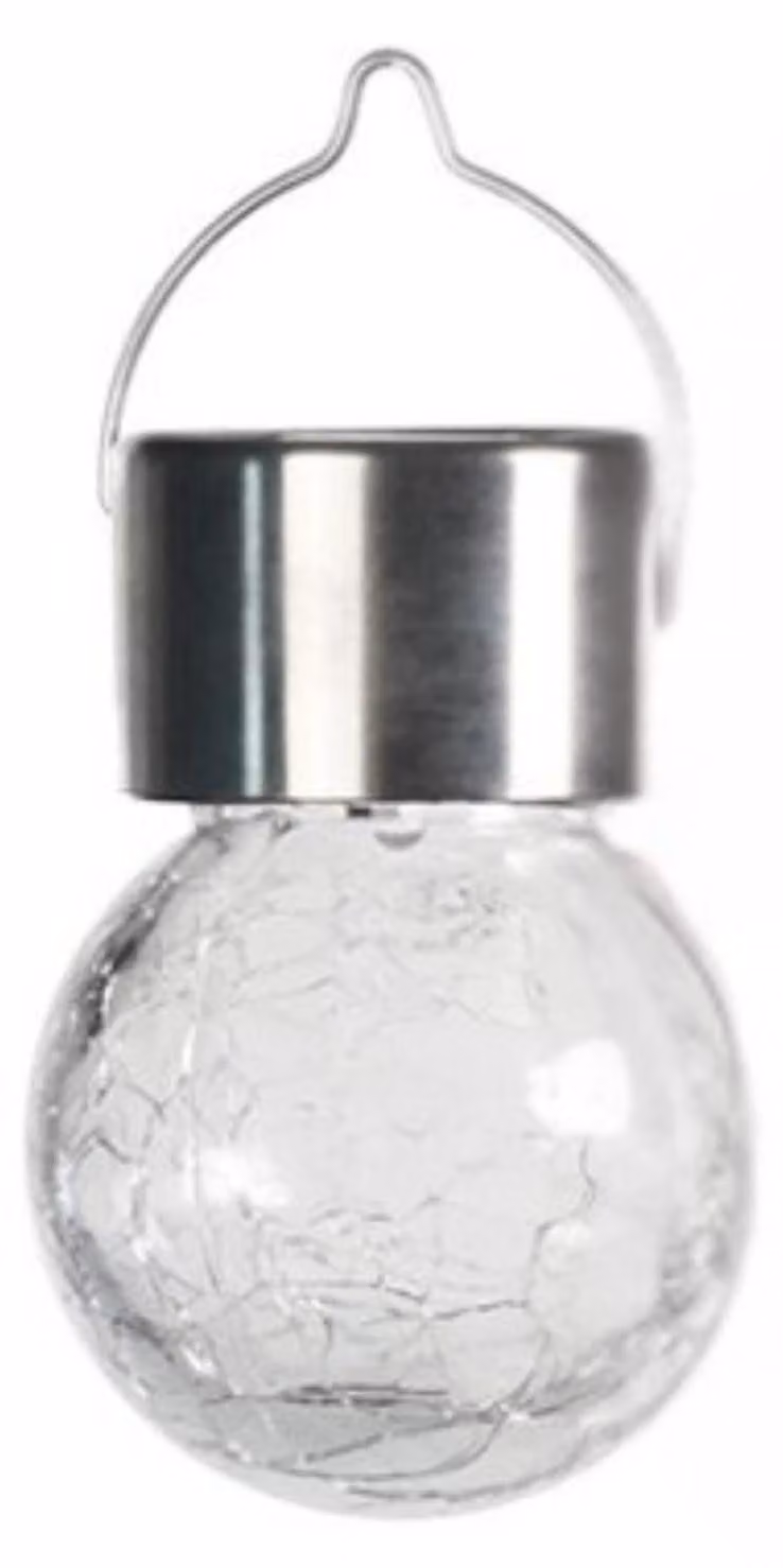 Lampada solare da esterno, modello MP4810, colore argento, marca Myers Power