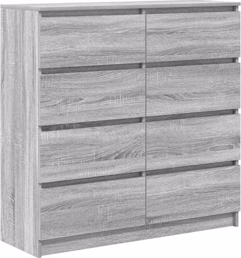 Credenza Grigio Sonoma 100x35x99 cm in Legno Multistrato