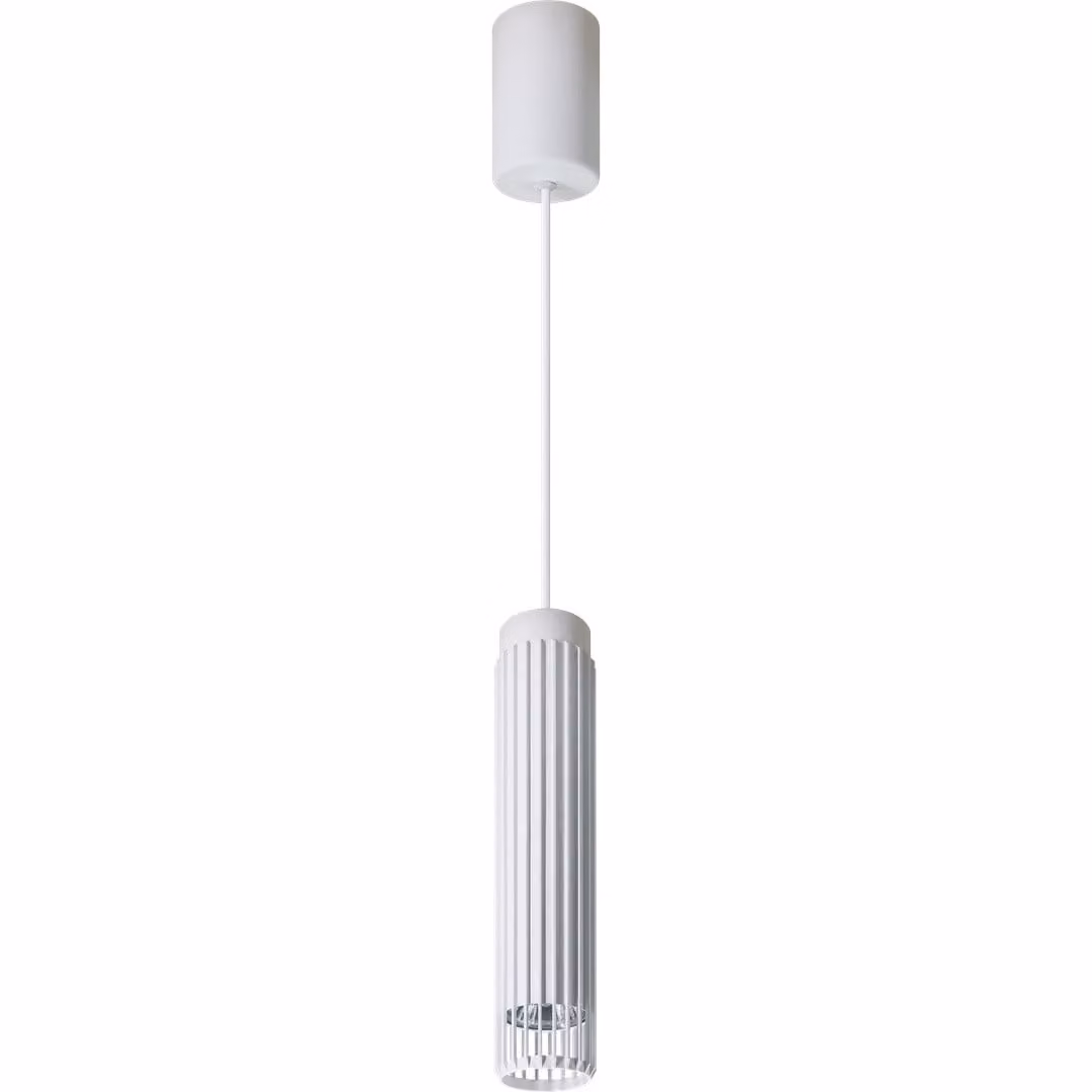 Lampada a sospensione con paralume in alluminio bianco Verticale 1xGU10 8W Milagro