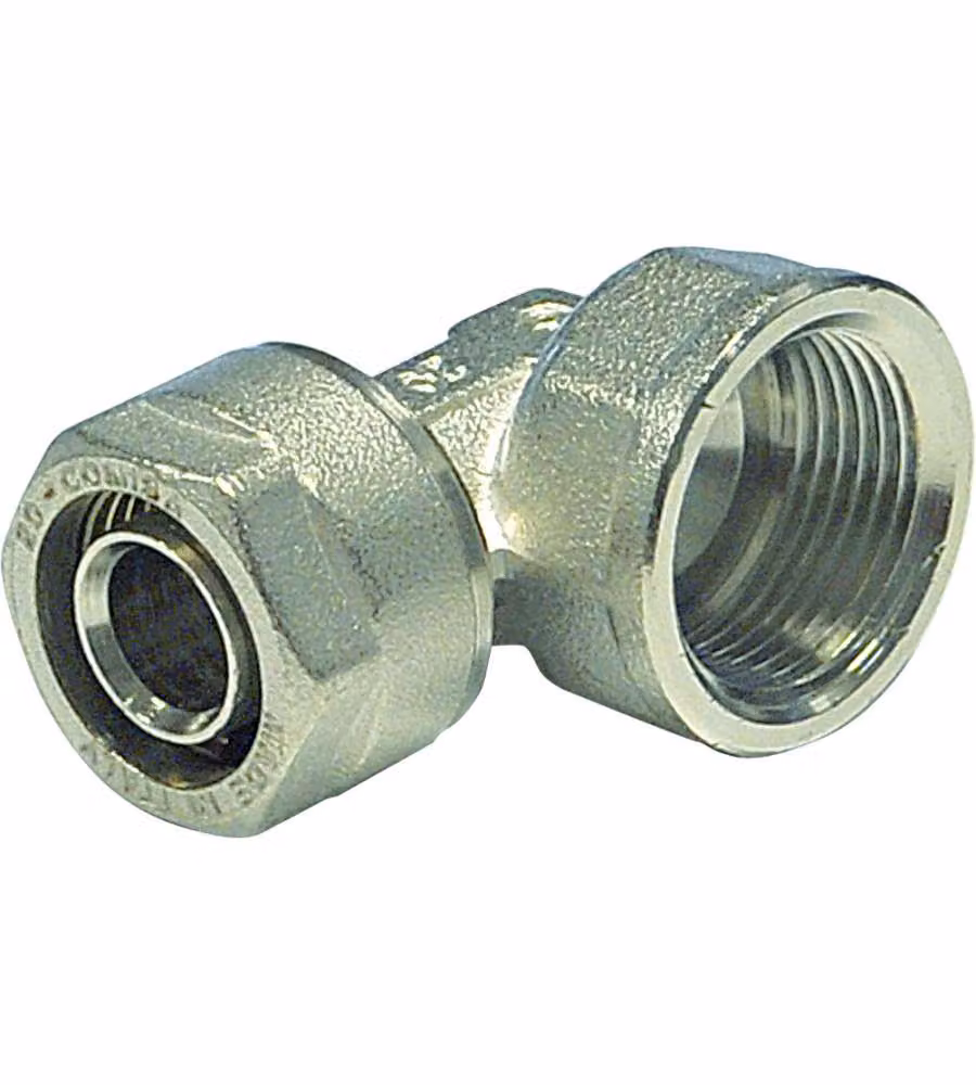 Raccordo a gomito F Diametro  1/2" x 20