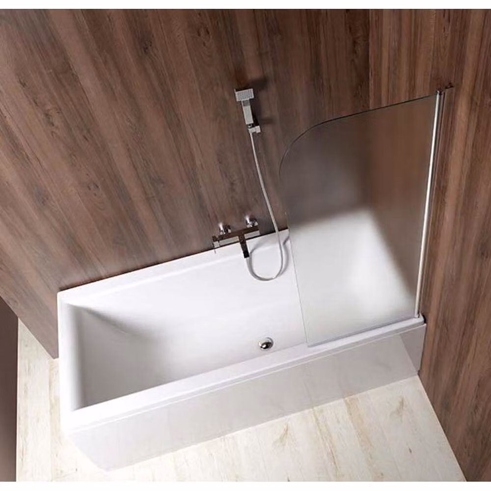 Aqualine Vilma - Schermo da bagno 600x1400 mm, destro, vetro BRICK AQ6018P