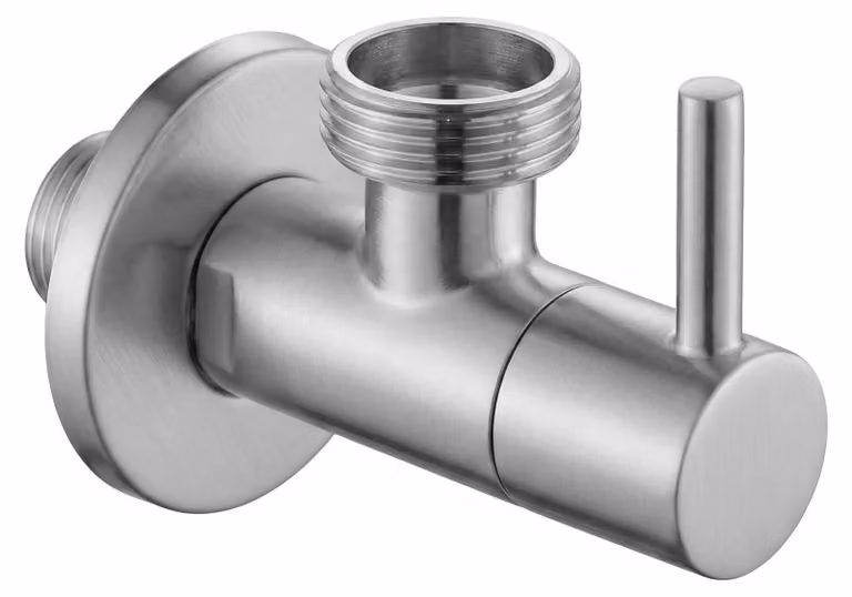 Rea Valvola Ad Angolo 1/2" X 3/4" Brush Nickel