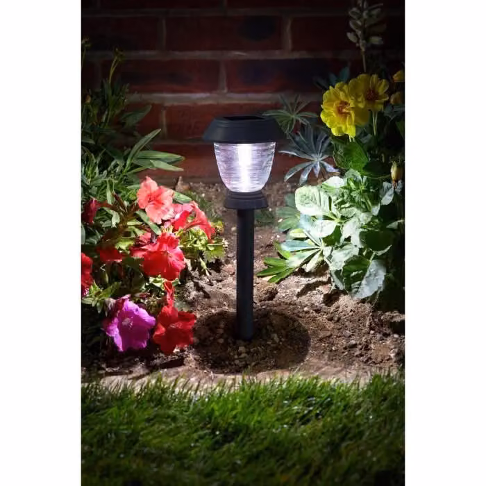 Lampada solare Triton 365 SMART GARDEN, confezione da 4, 10 lumen, tecnologia solare 365, 37 x 11,7 x 11,7 cm, vetro in acciaio inossidabile