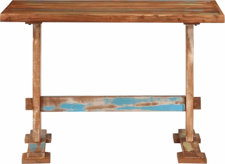 Tavolo da Pranzo 110x55x78 cm in Legno Massello di Recupero