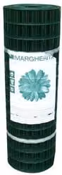 Rete elettrosaldata Margherita in acciaio plastificato Verde Alpi, maglie 50x75 mm, filo 2,1 mm, H 150 cm x L 25 m