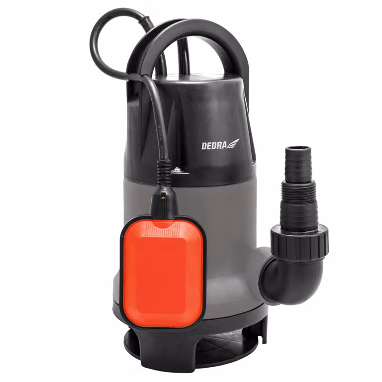 Pompa Sommersa Per Acqua Pulita E Sporca Da Giardino Dedra Ded8843 900W, Prevalenza 7M, Cavo 10M