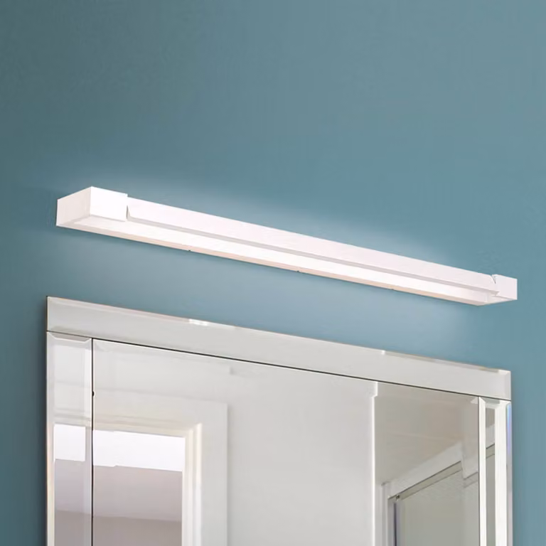 ORION Applique da parete Marilyn, Bianco / Opale, Bagno, Alluminio, Moderno, Applique