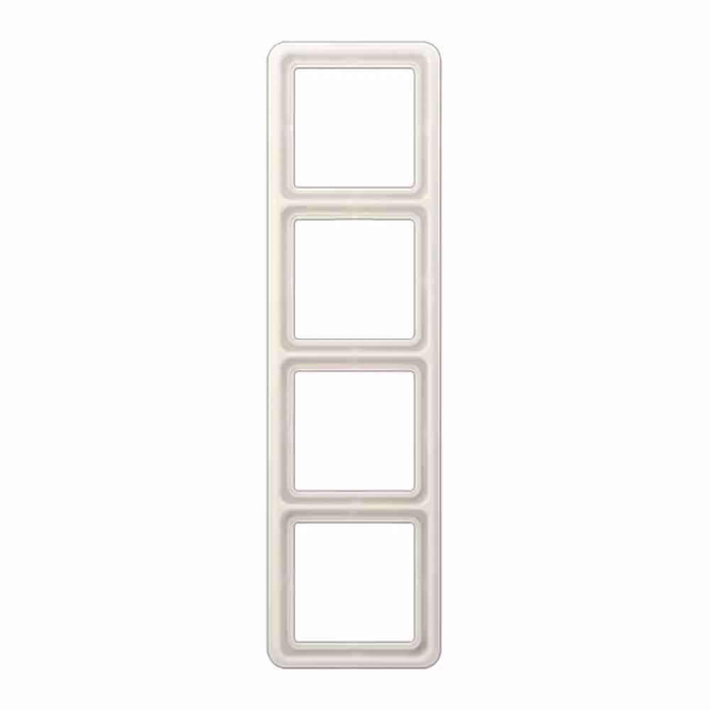 Cornice di copertura Jung CD 500, quadrupla, bianca, 1 pz.