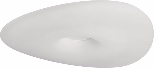 Plafoniera e applique Stilnovo Mr Magoo bianca con vetro e tecnologia LED dimmabile