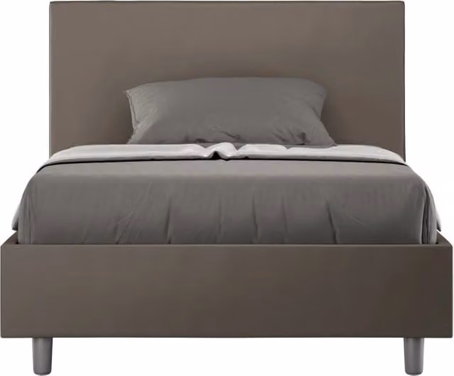 Letto 1 Piazza e Mezzo 120x190 cm Senza Rete Adele Cappuccino