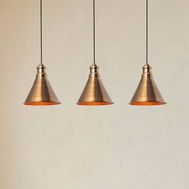 Lampada a sospensione Sivani MR-314 Opviq, dimmerabile, Bronzo / Ottone antico, Soggiorno / Sala da pranzo, Metallo, Lampada a sospensione