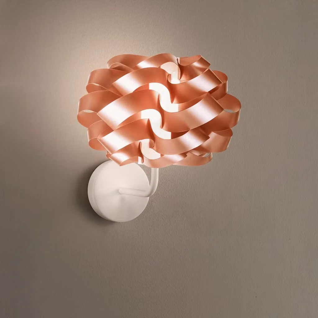 Applique Moderna Cloud Linea Zero Polilux in Rame e Metallo con 1 Luce E14 – 2