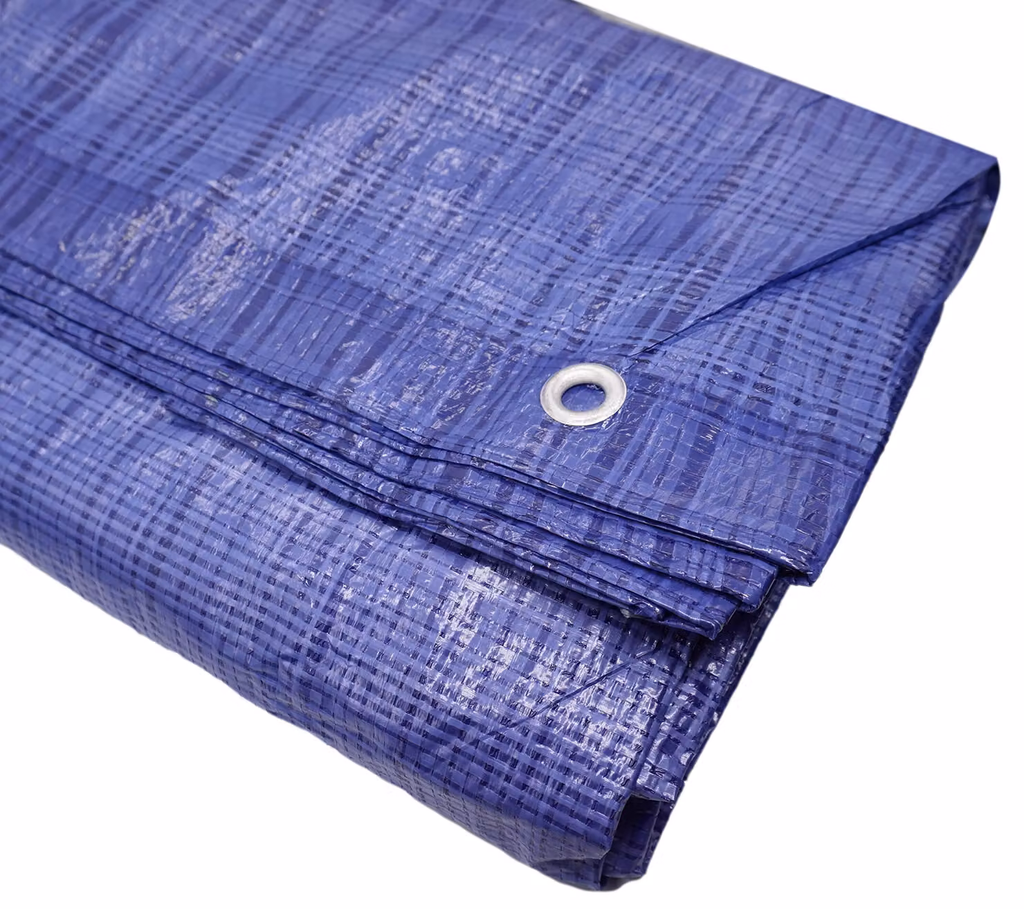 1 telo impermeabile, dimensioni 3 x 4 metri, colore blu, con anelli metallici