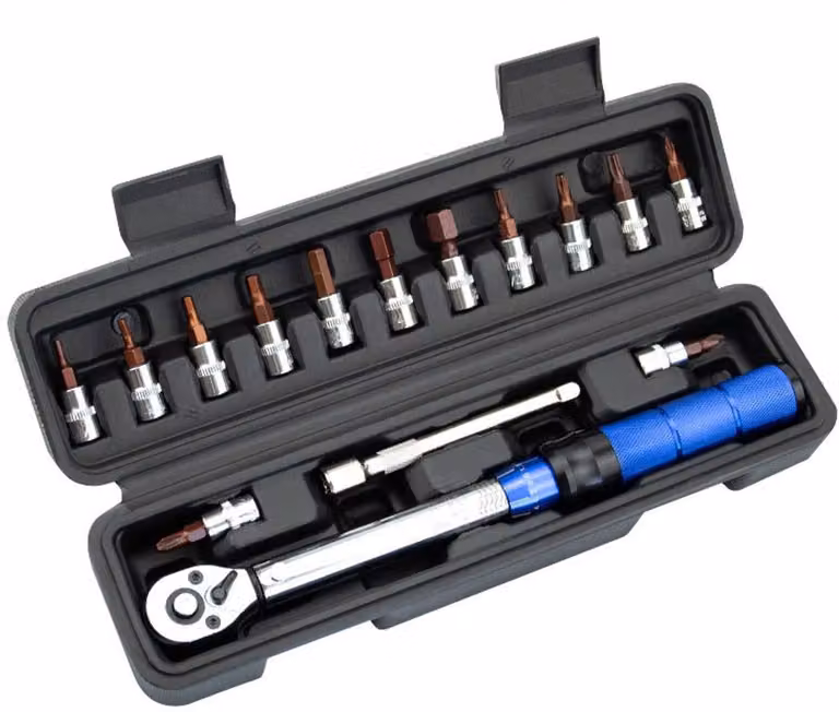 Set di chiavi dinamometriche - Chiave dinamometrica regolabile - Riparazioni di precisione - Scala graduata - 2-24 Nm - Un colore