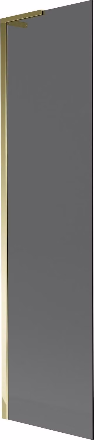Mexen Next L paratia vasca da bagno ad 1 anta 50 x 150 cm, grafite, oro - 895-050-000-03-40-50