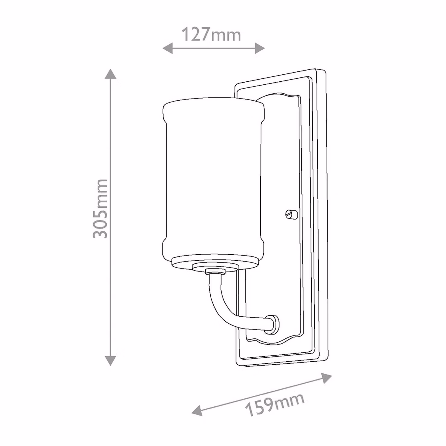 KICHLER Applique da parete Vetivene, Cromo / Argento, Bagno, Metallo, Applique