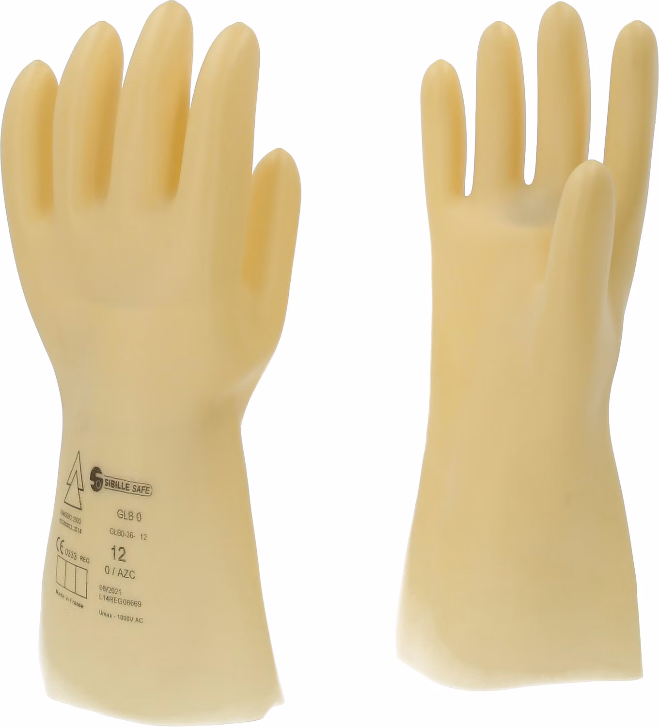 KS TOOLS Guanto di protezione per elettricisti con isolamento protettivo taglia 12 classe 0 bianco - 117.0053