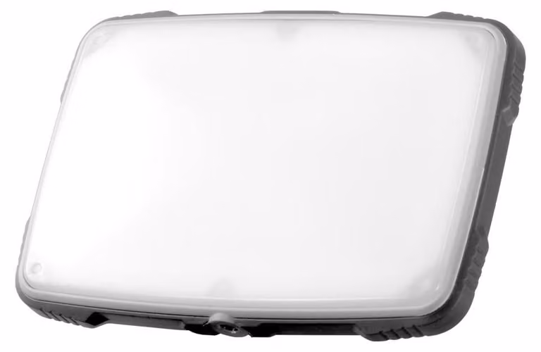 Pannello a led portatile a batteria da 1200lm. Batteria li-ion ricaricabile.