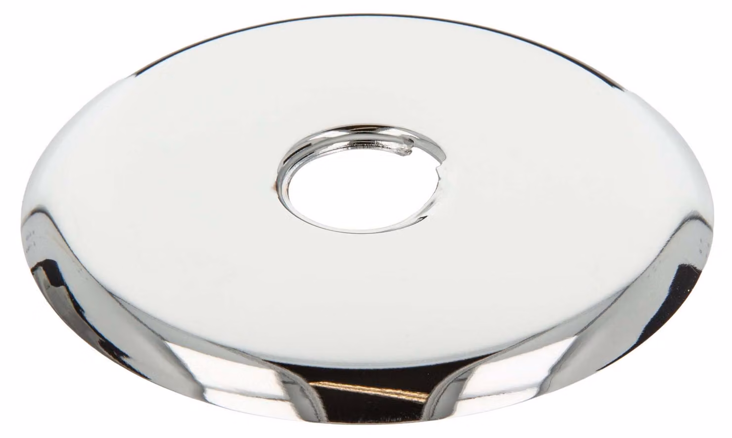 rosetta filettata tecuro 1/2 pollice x Ø 87 mm x altezza 6 mm, ottone cromato