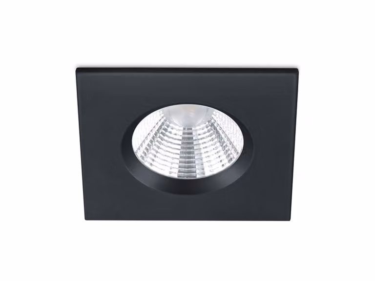 Trio da incasso Zagros 8,5 x 8,5 cm nero opaco