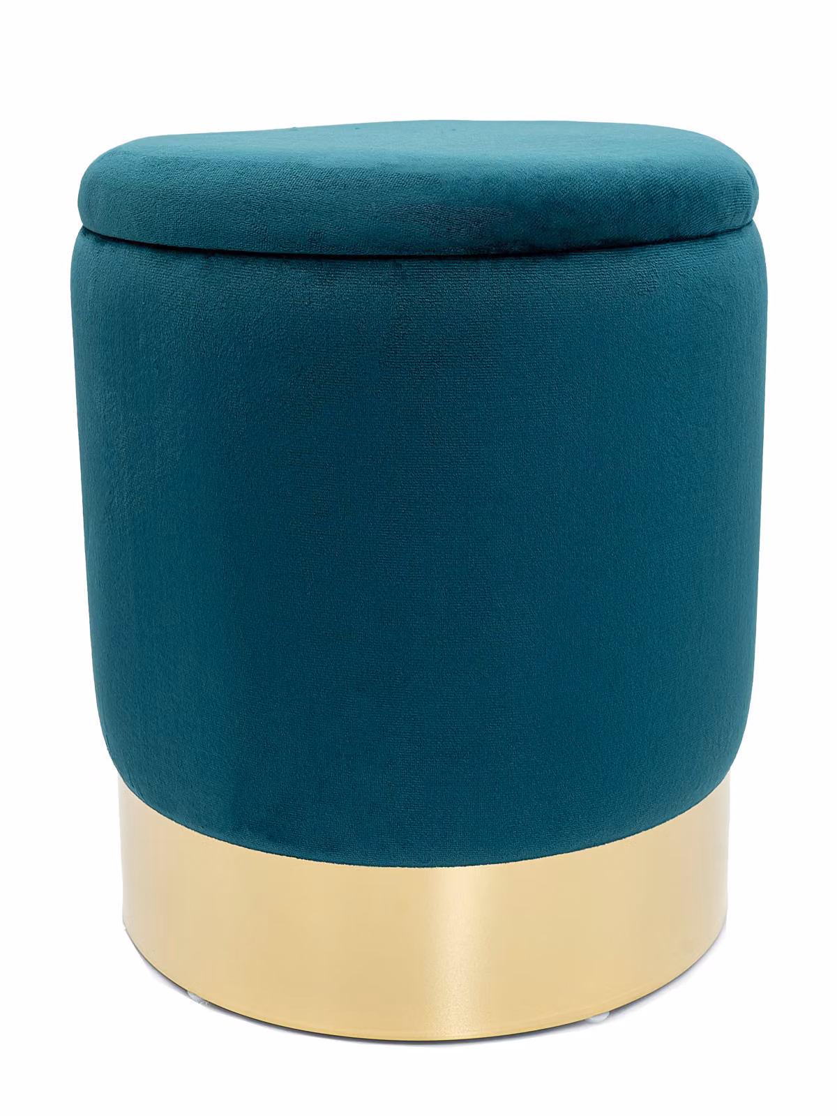 Sgabello in velluto sgabello decorativo pouf in velluto pouf decorativo in velluto con vano portaoggetti smeraldo