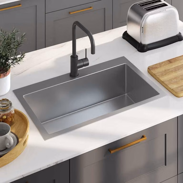 Lavello da cucina lavorato a mano vidaXL in acciaio inox color argento L/P/H: 70 x 44 x 20 cm