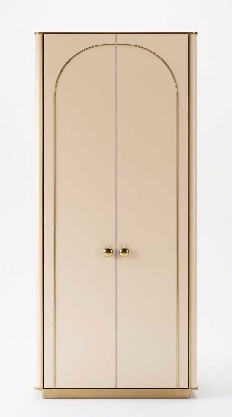 Schlafzimmer Set Beige Modern Luxus Bett Nachttisch Schminktisch