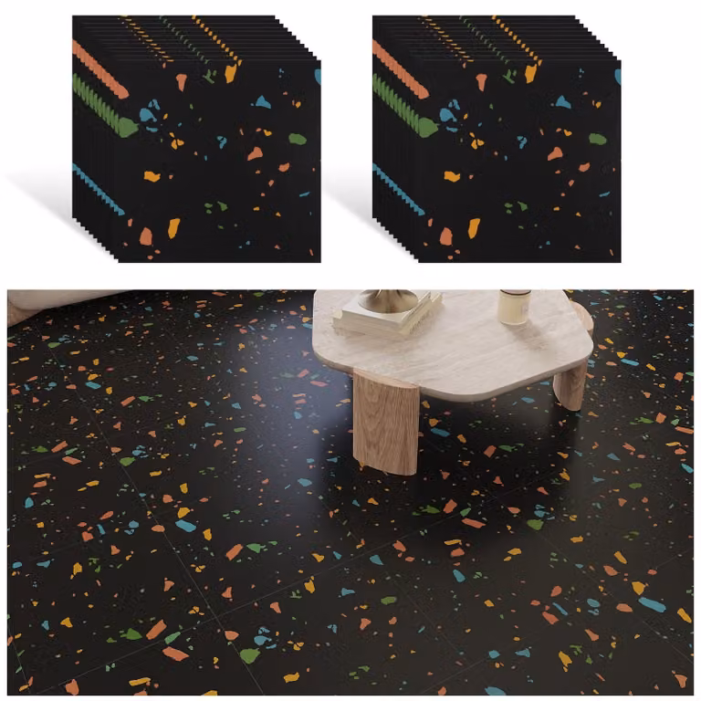 Piastrelle autoadesive in PVC con effetto granito, ideali per qualsiasi ambiente