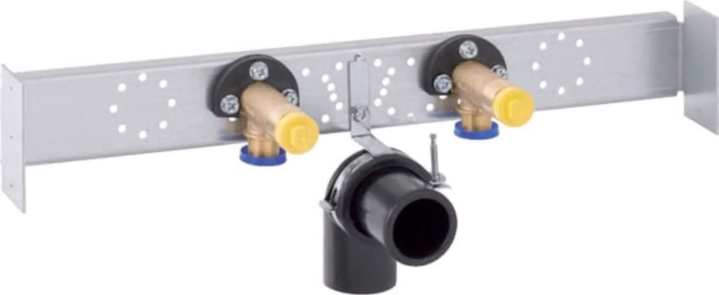 Piastra di montaggio Geberit Duofix per rubinetto da cucina, 1 pz.