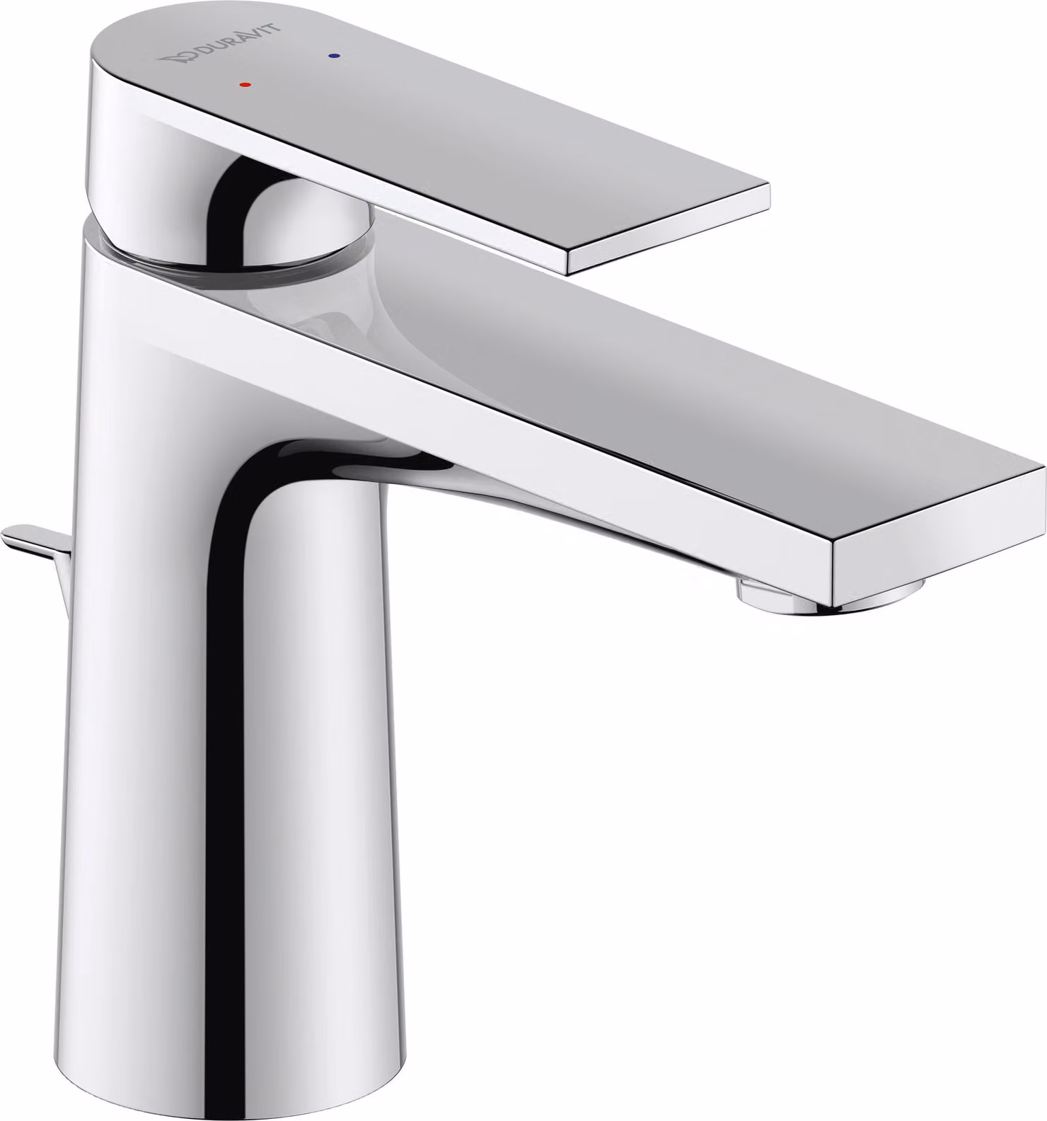 Duravit Tulum Mitigeur monocommandé pour lavabo S, saillie 110mm, avec tirette garniture d'écoulement, TU1010001010, TU1010001010