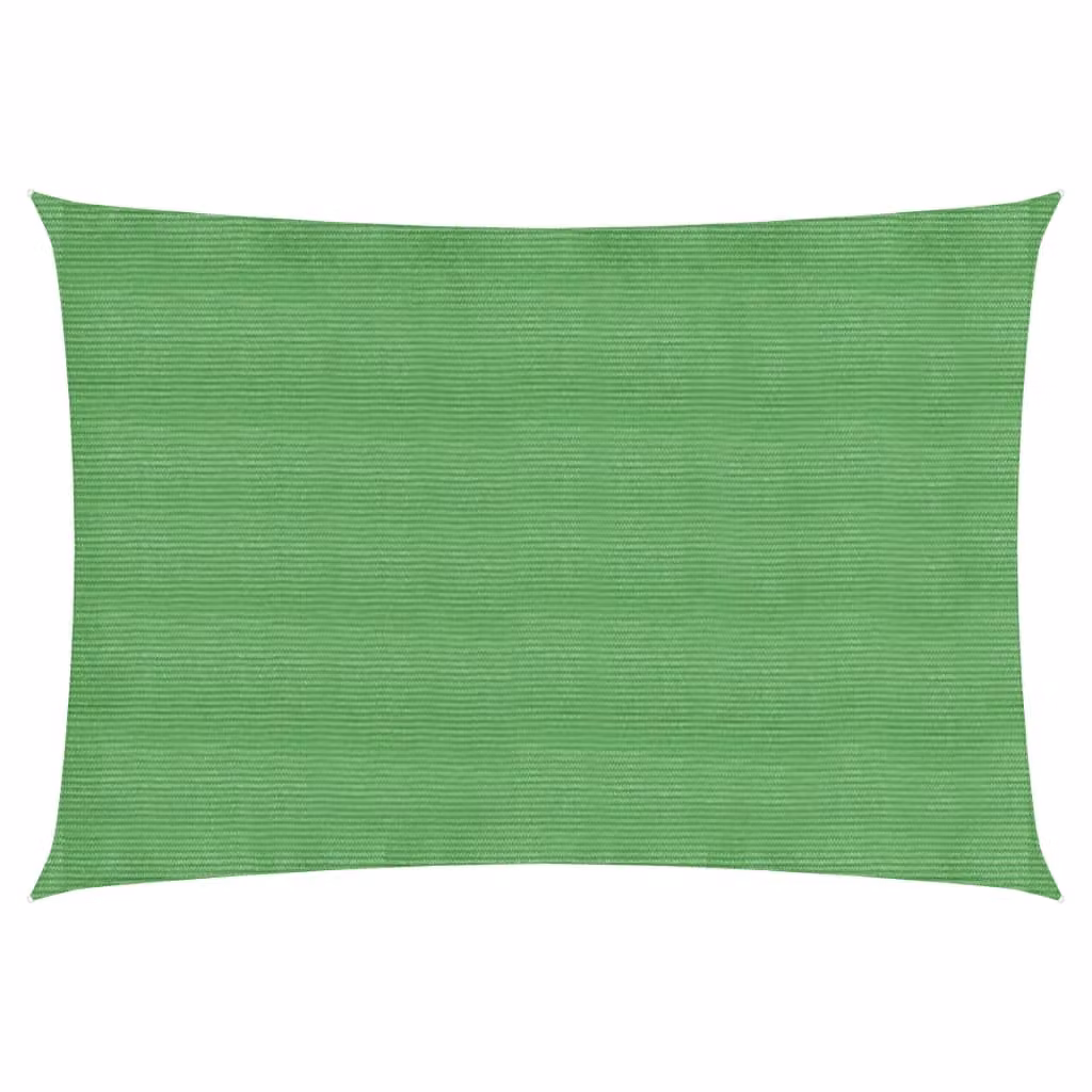 The Living Store Tenda da sole 160 g/m² Verde chiaro 4x6 m HDPE