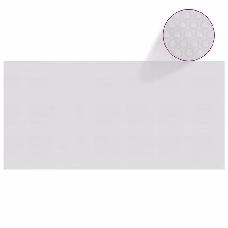 Telone solare per piscina galleggiante PE 450x220 cm grigio