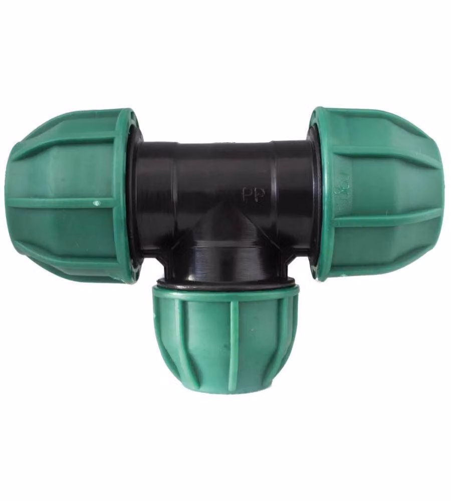 Raccordi a compressione Tee professionale Diametro 25mm PN10