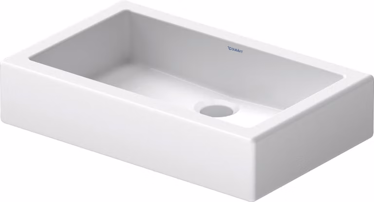 Vasque à poser Duravit Vero 60cm, blanc, sans trop-plein, 04556000001, 04556000001