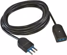 Prolunga elettrica POLYPOOL con cavo da 3 m, spina e presa 10A 2P+T, colore nero – 1