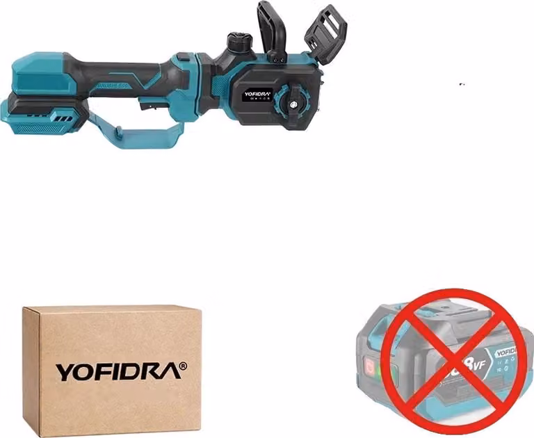 Motosega elettrica, velocità variabile in continuo, motore brushless, diametro massimo di taglio 600 mm, senza batteria
