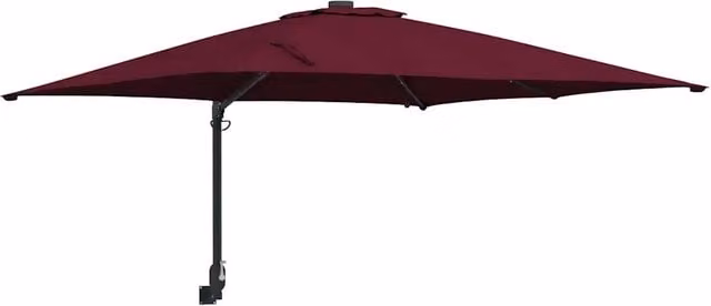 Ombrello parasole da giardino DESIGN IN rosso bordeaux in poliestere e acciaio L: 247,5 cm, P: 248,5 cm, H: 160 cm – 1