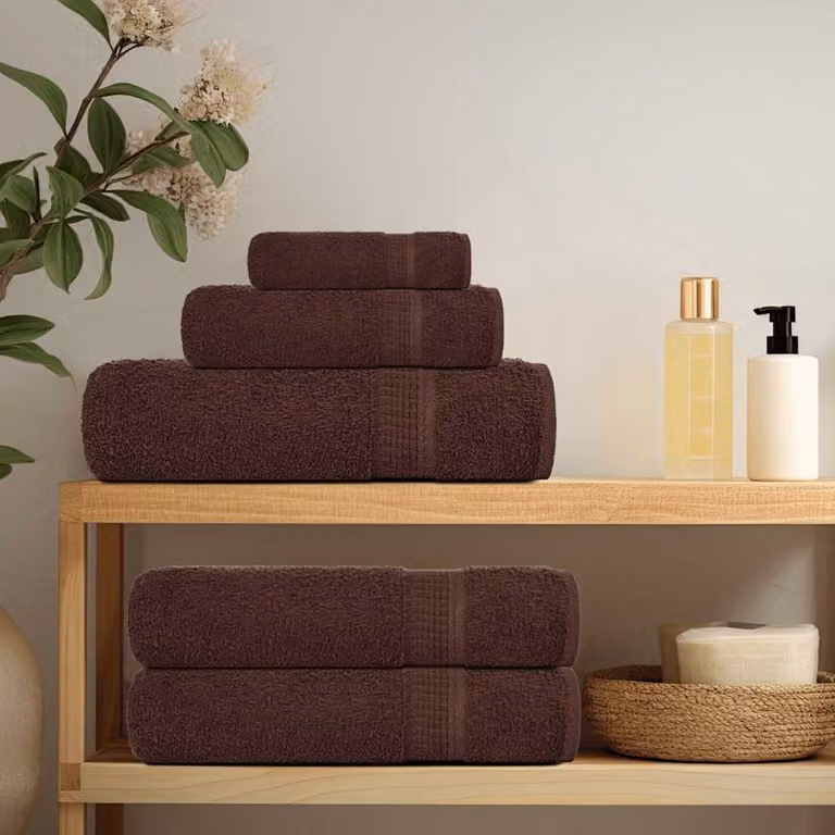 vidaXL Asciugamani per sauna FROGN 4 pezzi Marrone 80x200 cm 360 g/m²