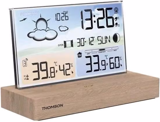 Stazione Meteorologica a Sostegno in Legno - Multifunzionale - [colore] - Legno