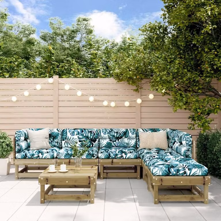 Maison Exclusive - Set da giardino da 7 pezzi in legno di pino trattato