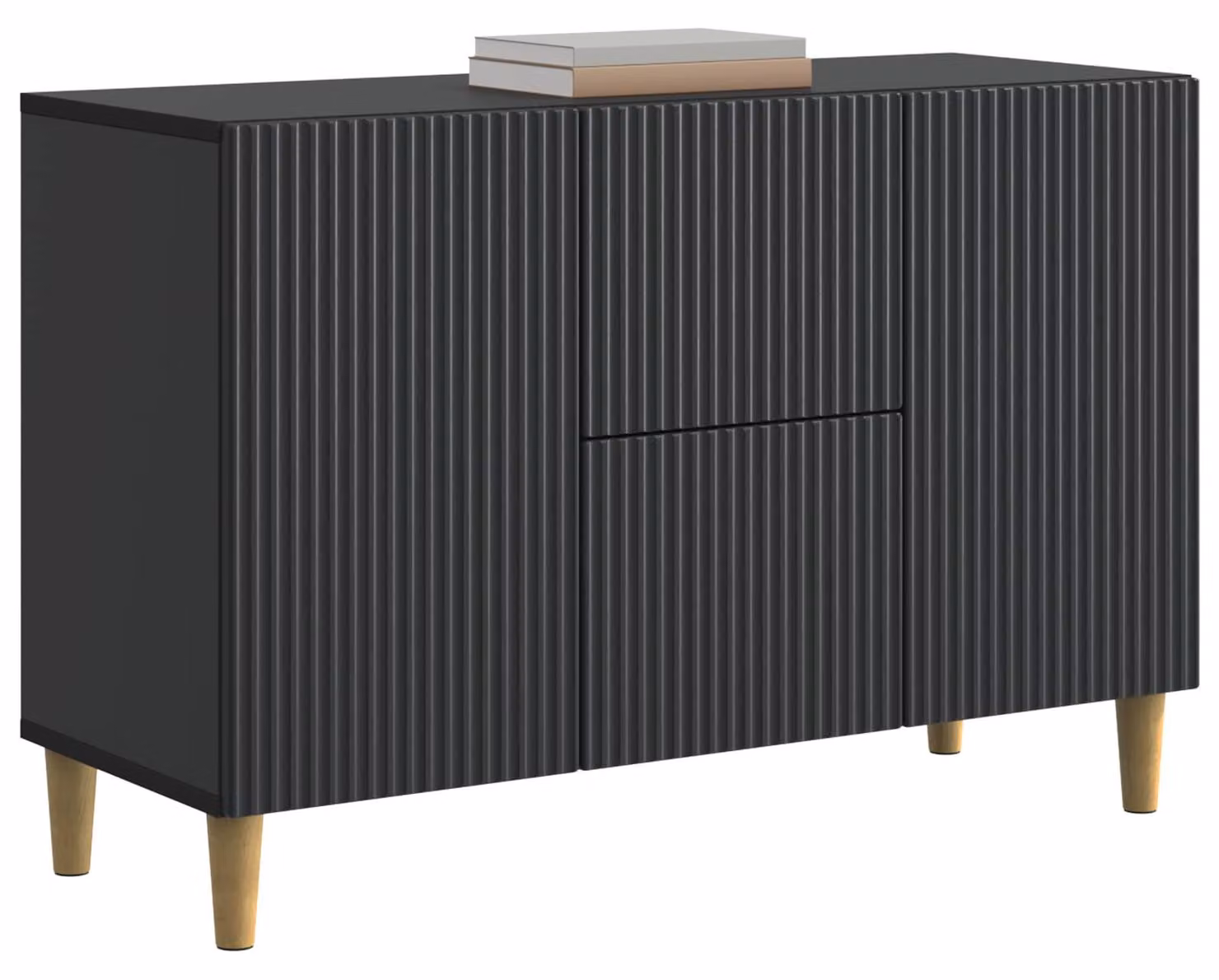 Credenza Nero 89 x 34,5 x 60 cm Legno ingegnerizzato