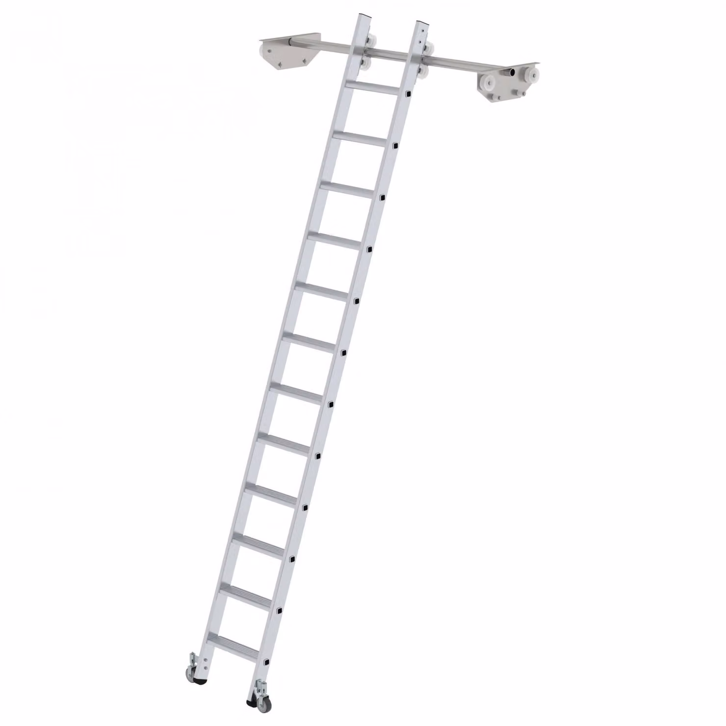 Scaletta mobile per scaffalatura doppia 12 gradini
