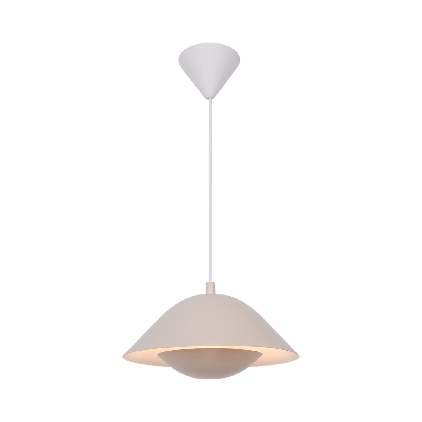 Lampadario a sospensione NORDLUX Freya, Variante: Ø 350 x 170 mm, E27, 40 W, beige