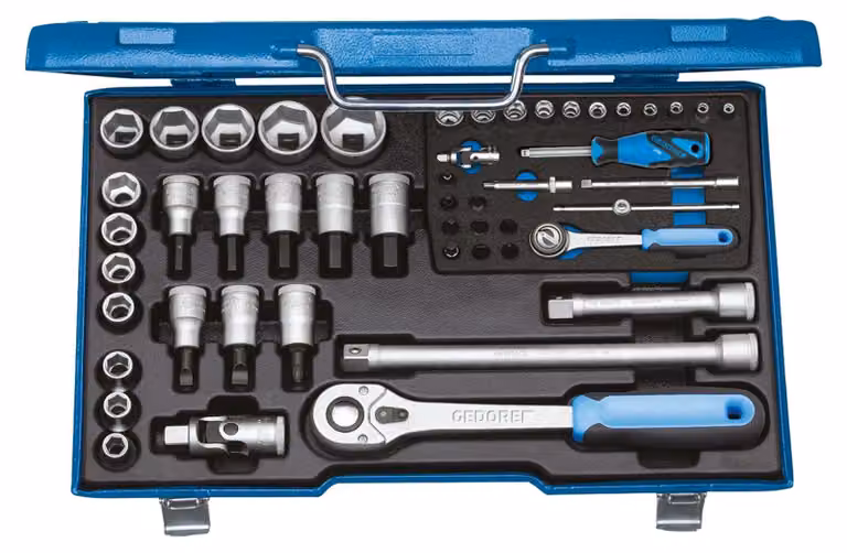Set di chiavi a bussola da 1/4" e 1/2", 50 pezzi, 19 V20U-10 Gedore | 4010886615744