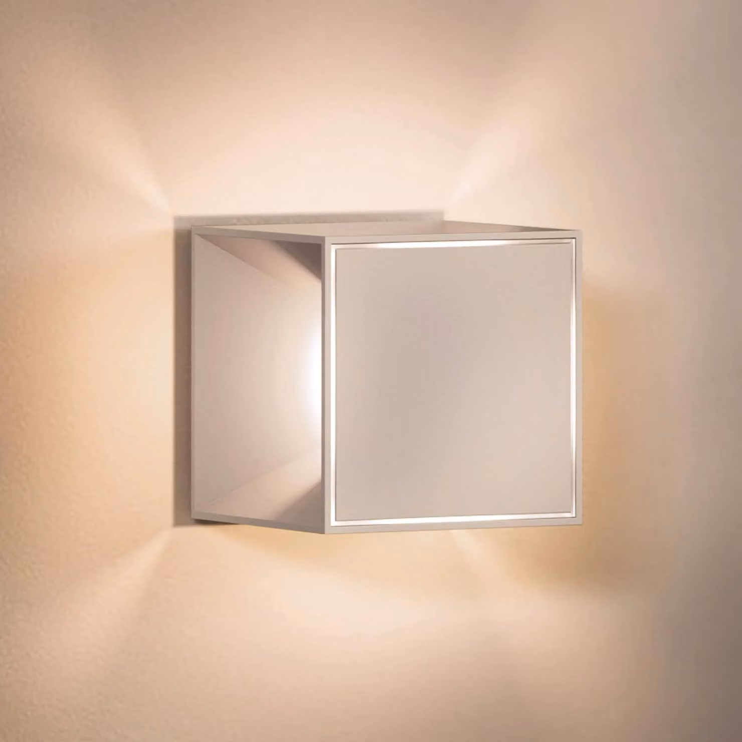 Sigor Nutalis mini lampada da tavolo LED, beige, IP54, dimmerabile mini,, Crema / Ambra, Soggiorno / Sala da pranzo, Alluminio