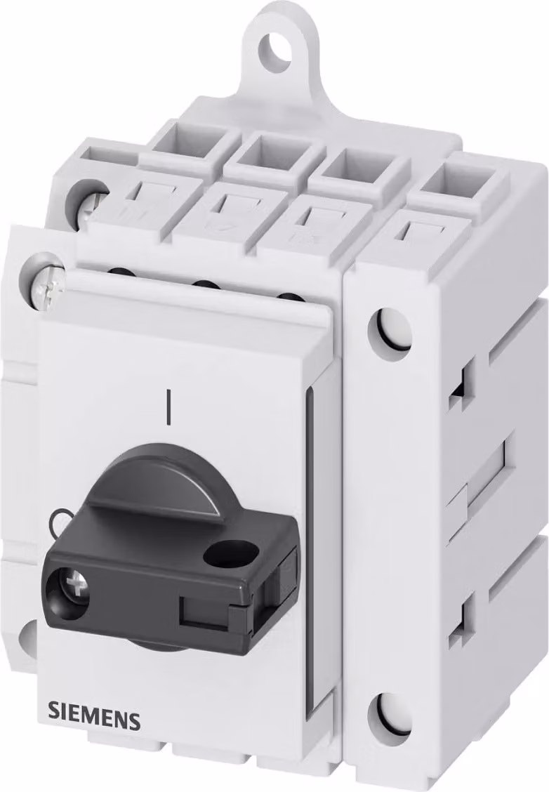 Interruttore sezionatore Siemens 3LD3, Iu 32 A, interruttore generale a 3 poli + N 3LD32301TL11