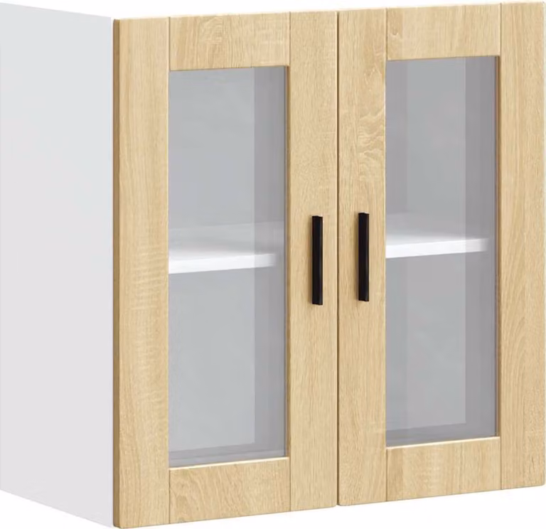Pensile da Cucina con Porta in Vetro Porto Rovere Sonoma