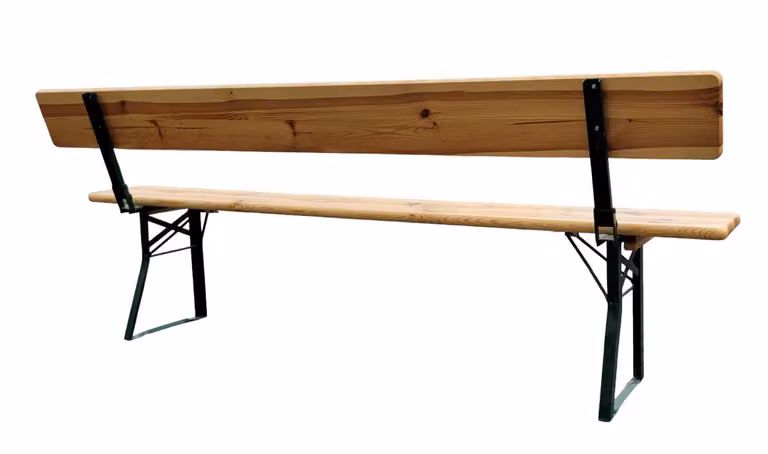 Panca per set da birreria BAVORD Premium con schienale 220x25cm