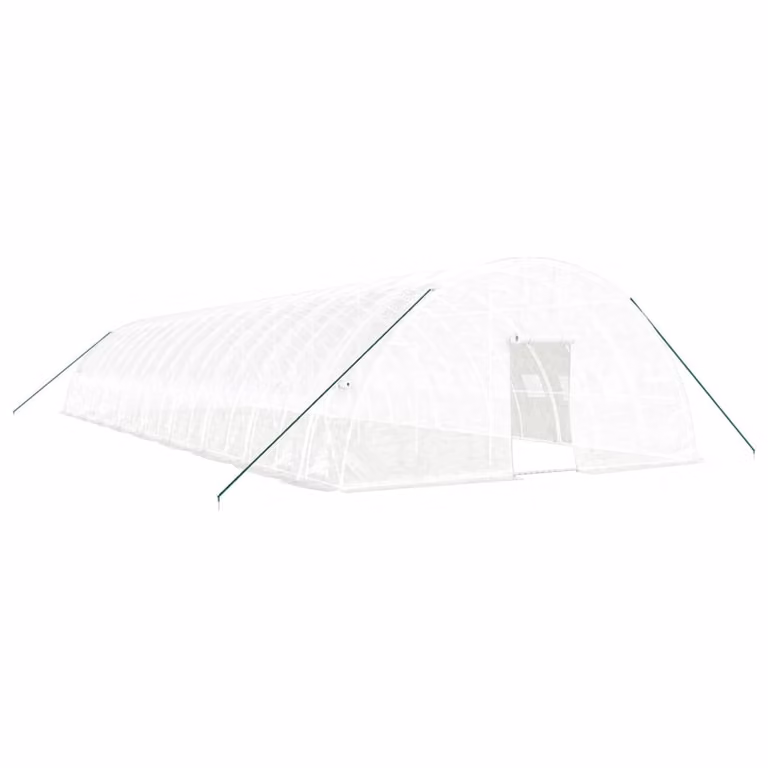 Serra con Telaio in Acciaio Bianco 108 m² 18x6x2,85 m