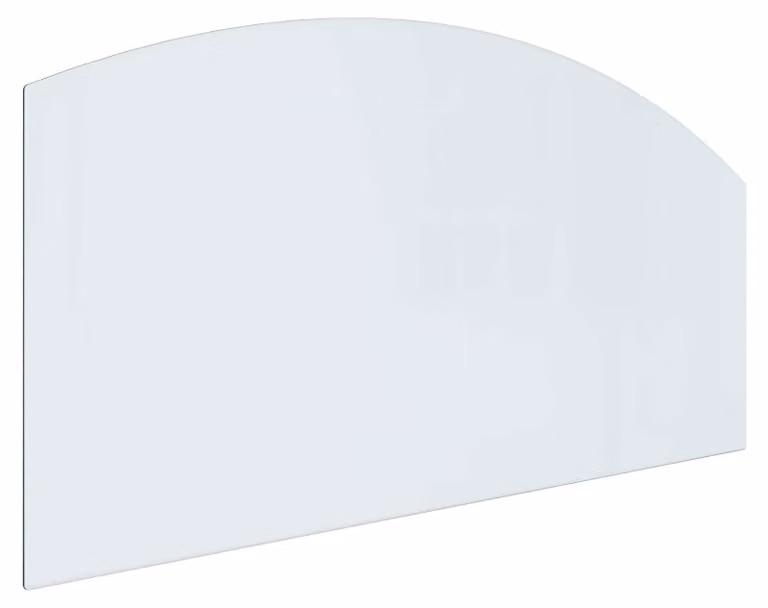Piastra in vetro per camino Trasparente 120 x 60 cm Vetro